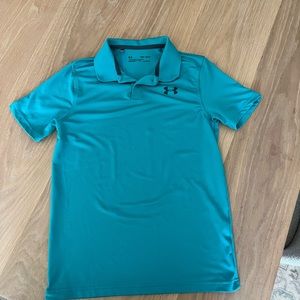 Under Armor boys polo youth M (10-12) blue